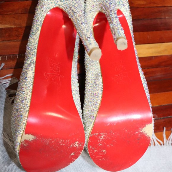 Christian Louboutin Daffodile Crystal Heels - Picture 13 of 14